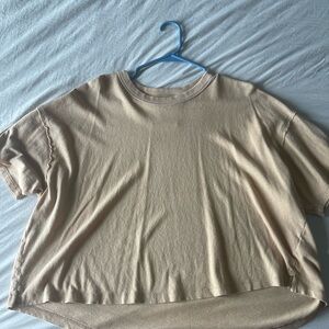 Casual Beige Women's Top